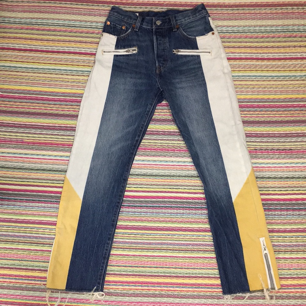 Levi’s Premium 501  Colorblock Jean 25 x 28